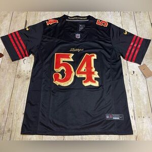 New Fred Warner 49ers "The Faithful" Black Jersey Mens M, L and XL